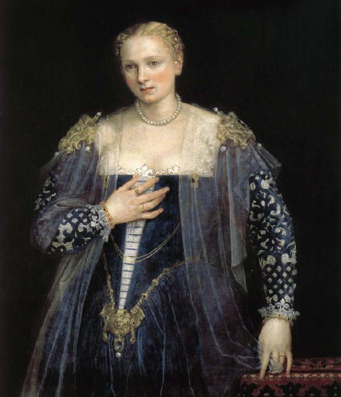 VERONESE (Paolo Caliari) Venice, a female aristocrat oil painting image